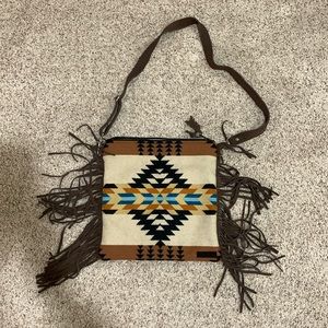 Pendleton wool. Mercygrey designs shoulder bag or cross body.